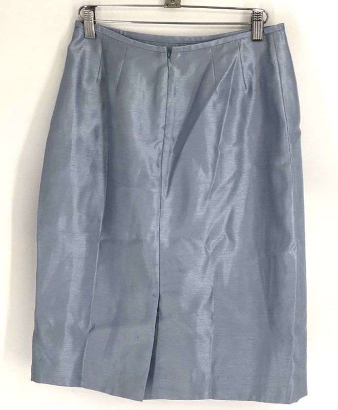 NWT Kasper Women's Blue Two Piece Skirt Suit Set - Size 2P