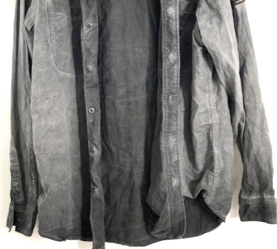 Vintage 2000s Harley-Davidson Grey Long Sleeve Patch Button Down Shirt Sz XL