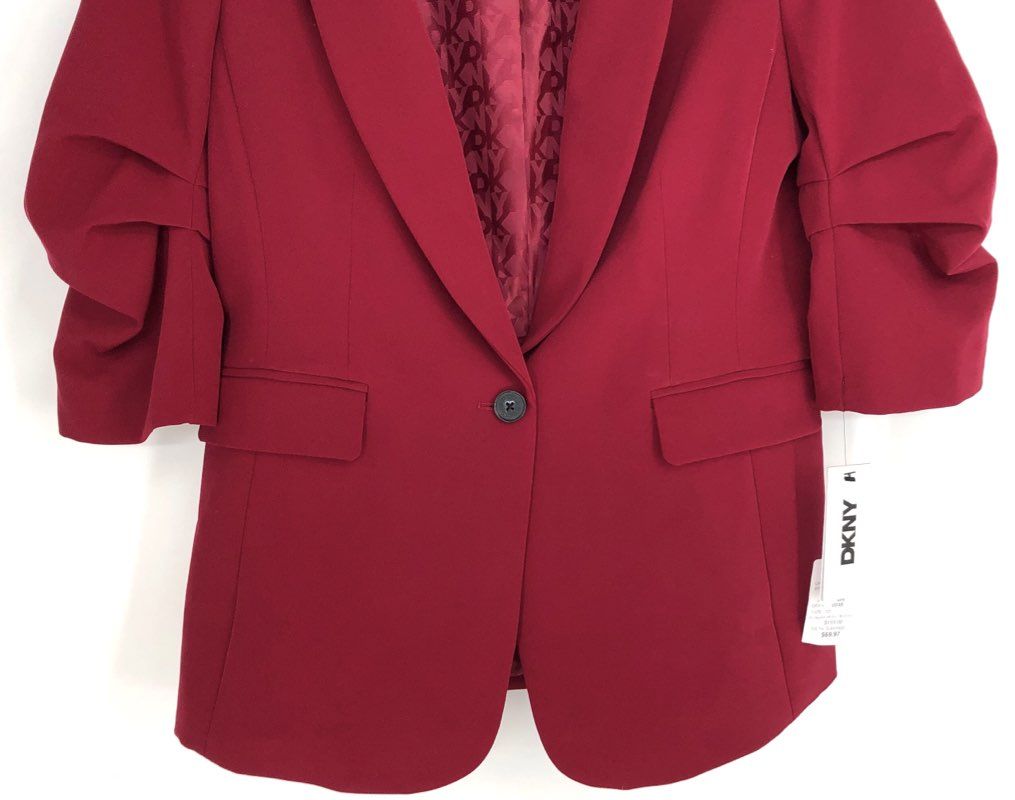NWT DKNY Women's Red Blazer - Size 12
