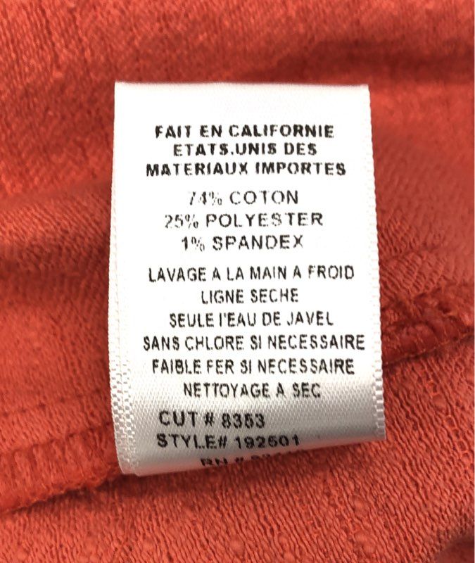 Trina Turk Women's Coral Ruffle Hem Textured Cotton Blend Cropped Pants Size 10