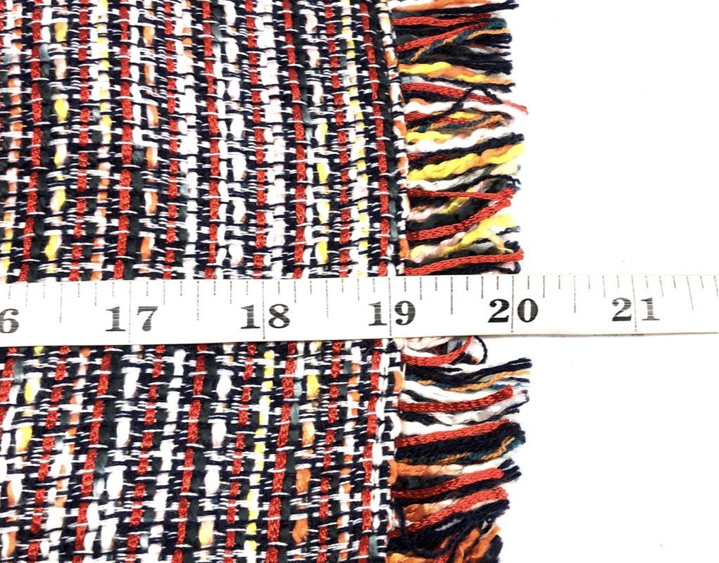 Laundry by Shelli Segal Women's Multi Boucle Tweed Fringed Mini Skirt Sz 10