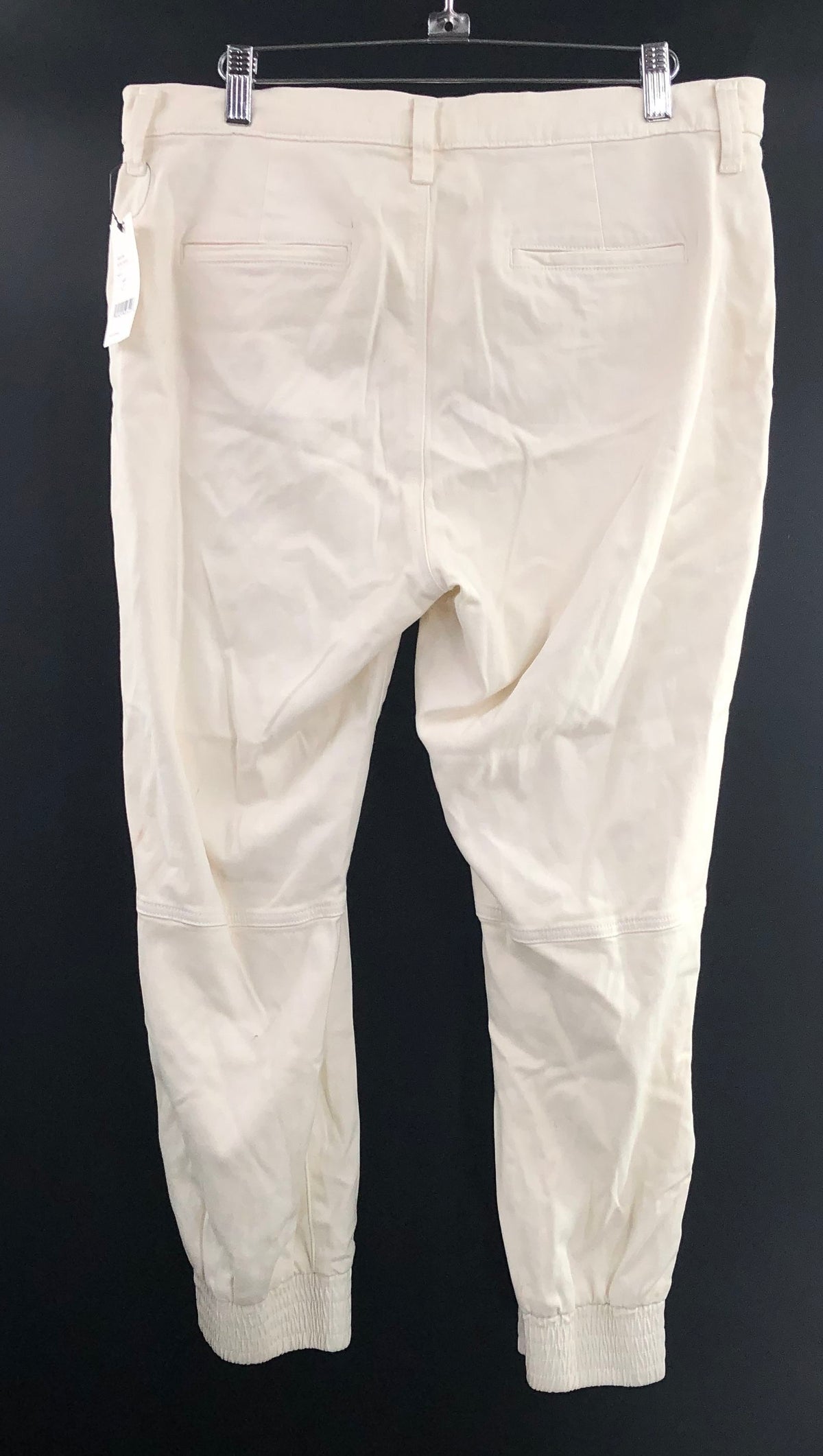 J Brand Women's Angel White Utility Jogger Pants Ankle Zip Size 31 NWT