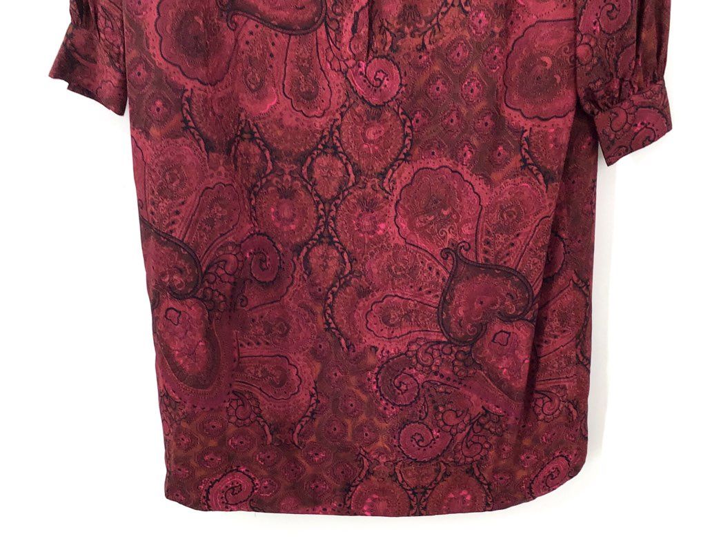 NWT Anne Crimms For UMI Collections Women's Burgundy Silk Shift Dress - Size 22