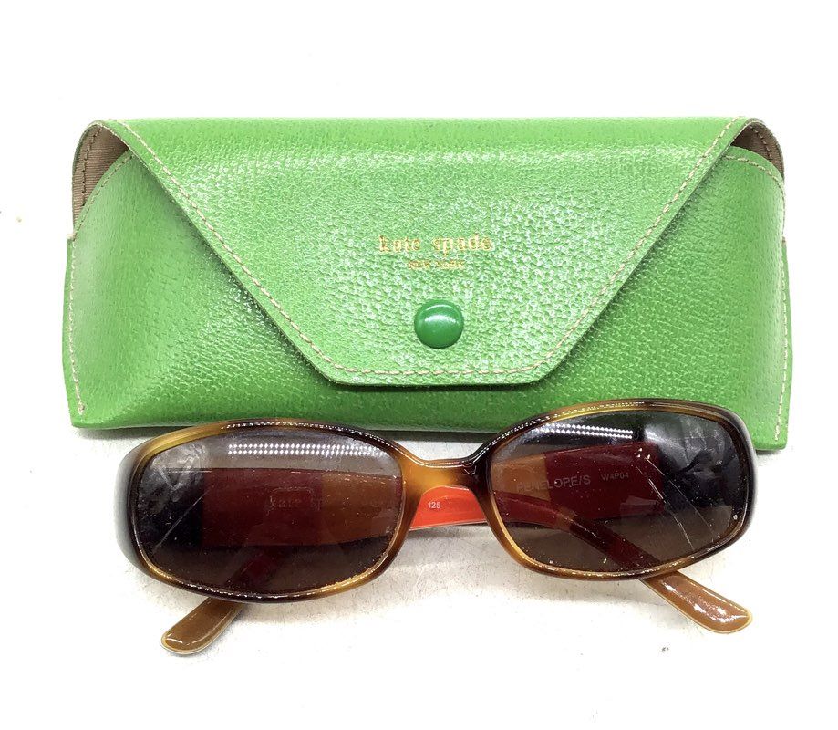 Kate Spade New York Penelope/S Multicolor Tortoise Oval Sunglasses W/Case