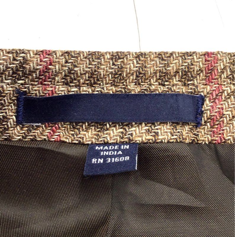 NWT Jos. A. Bank Men's Brown Houndstooth Sport Coat - Size 42