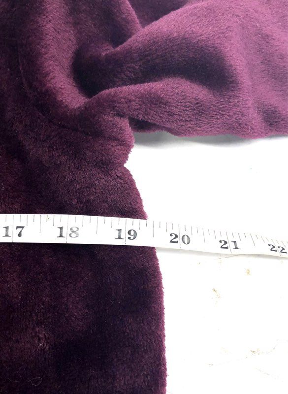Juicy Couture Women's Purple Plush Belted Robe Shawl Collar Logo Sz S/M