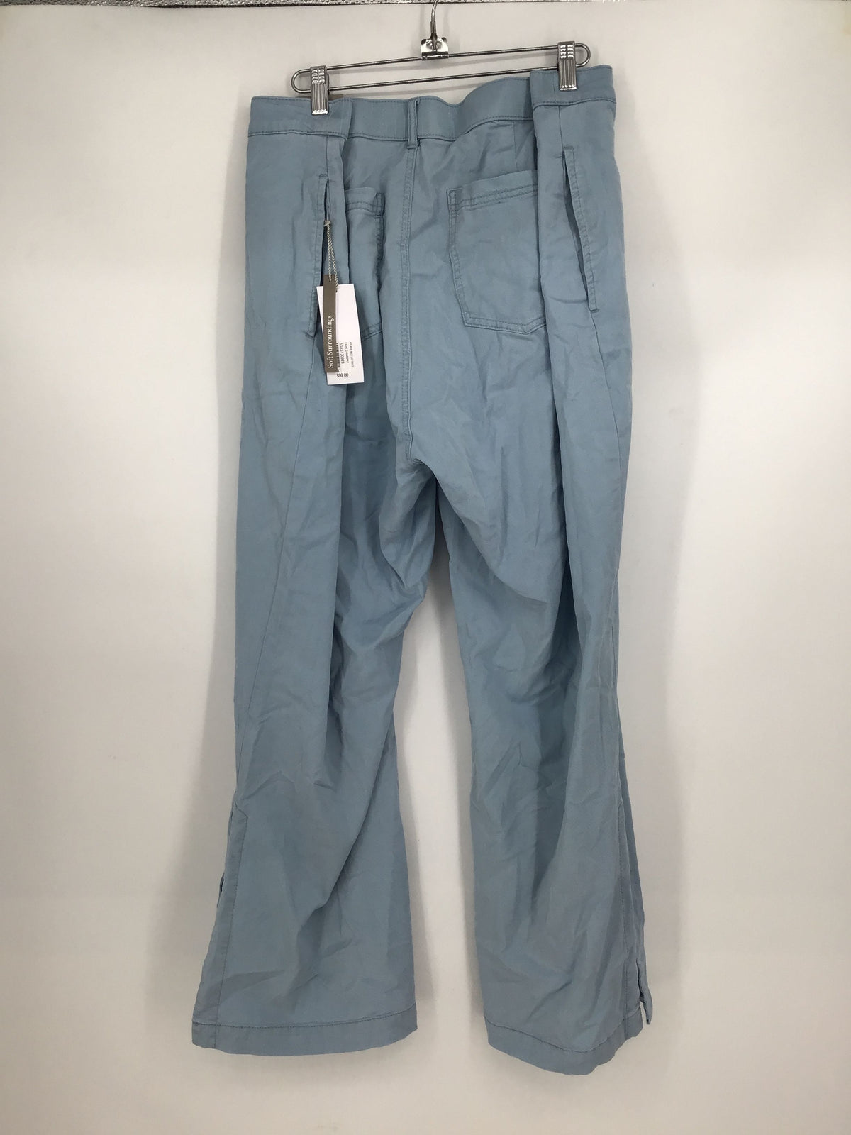 NWT Soft Surroundings Women&#39;s Light Chambray Fly Front Trouser Pants - Size 2X