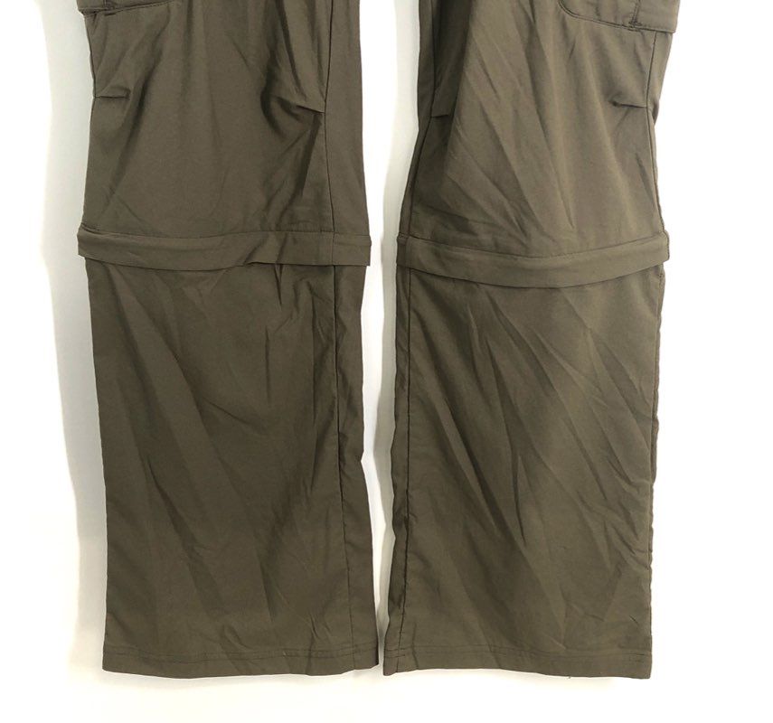 REI Women's Convertible Hiking Pants Olive Green Cargo Zip-Off Sz 16 NWT