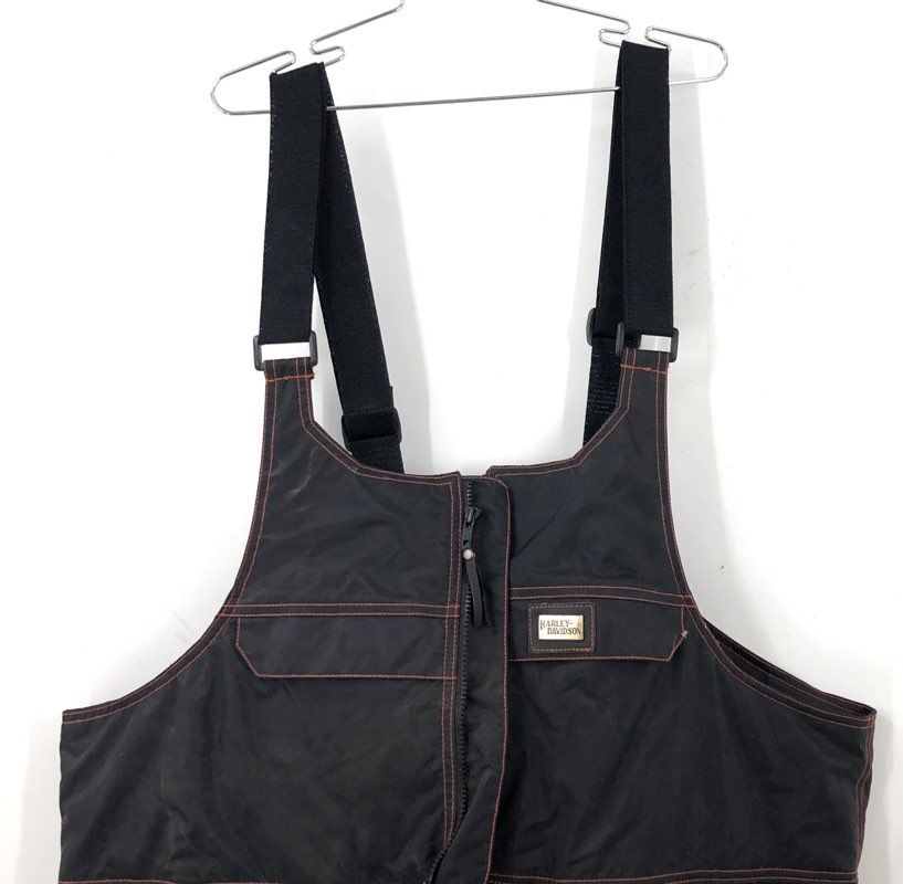 Harley-Davidson Men's Black One-Piece Overalls - Size XXXL