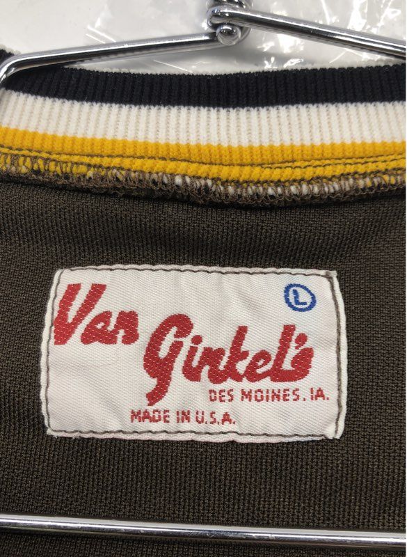 Vintage 80s Van Ginkel's Men's Brown St. Francis Baseball Jersey Henley Sz L