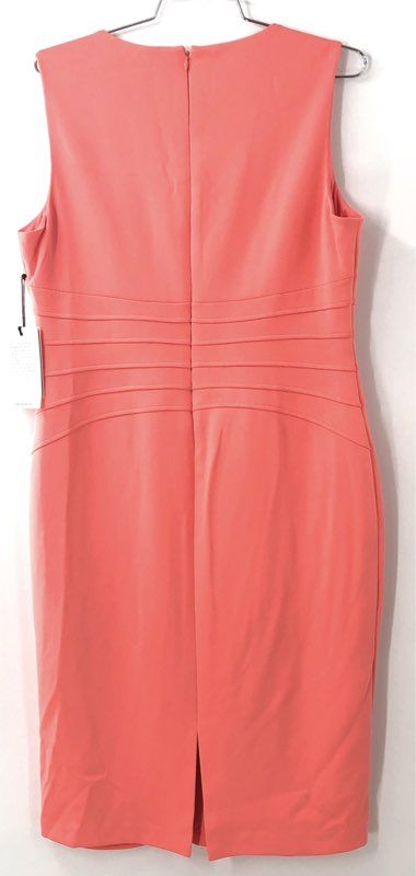 Ivanka Trump Women's Sheath Dress NWT Georgia Peach Pleated Career Size 12