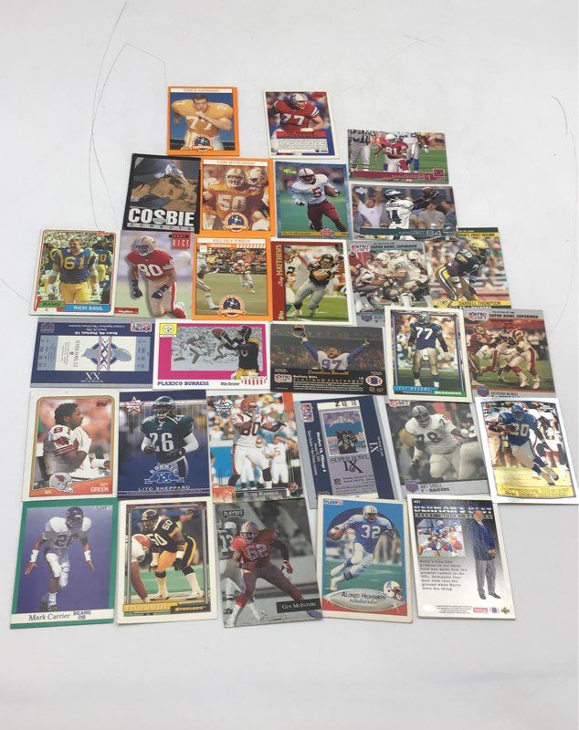 6.6 LB Lot of Football NFL Cards. Medium Box, Unsorted