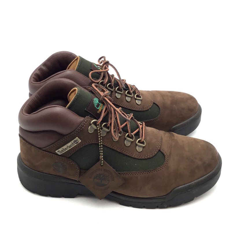 Timberland Field Boot Beef & Broccoli Waterproof Brown Green A18A6 Men's Size 9