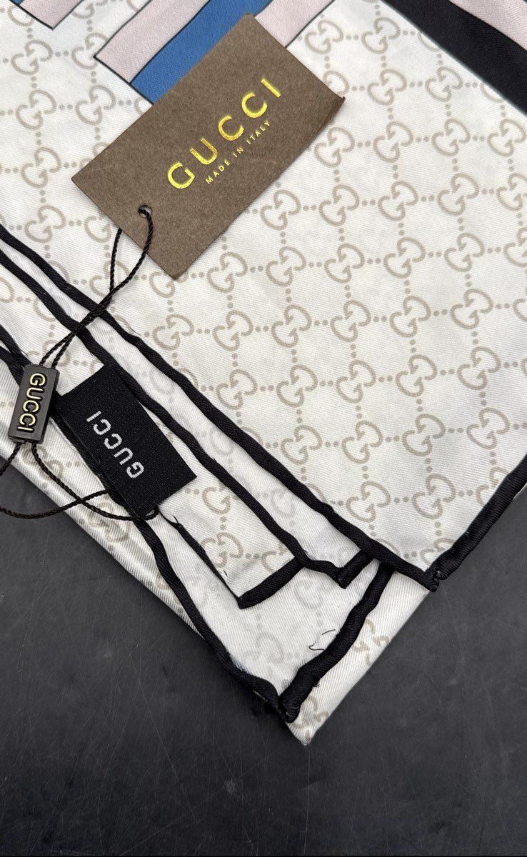 Gucci INSPIRED Monogram Silk Scarf