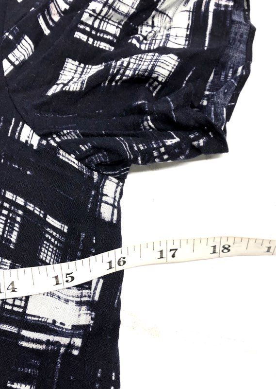 Corey Lynn Calter Women's Black White Graphic Grid Handkerchief Hem Dress Sz 0