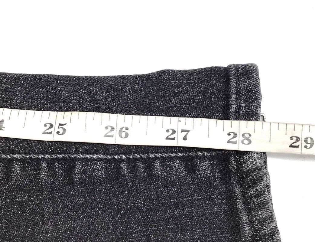 Frame Women's Le Skinny de Jeanne Faded Black Ankle Zip Jeans Sz 27
