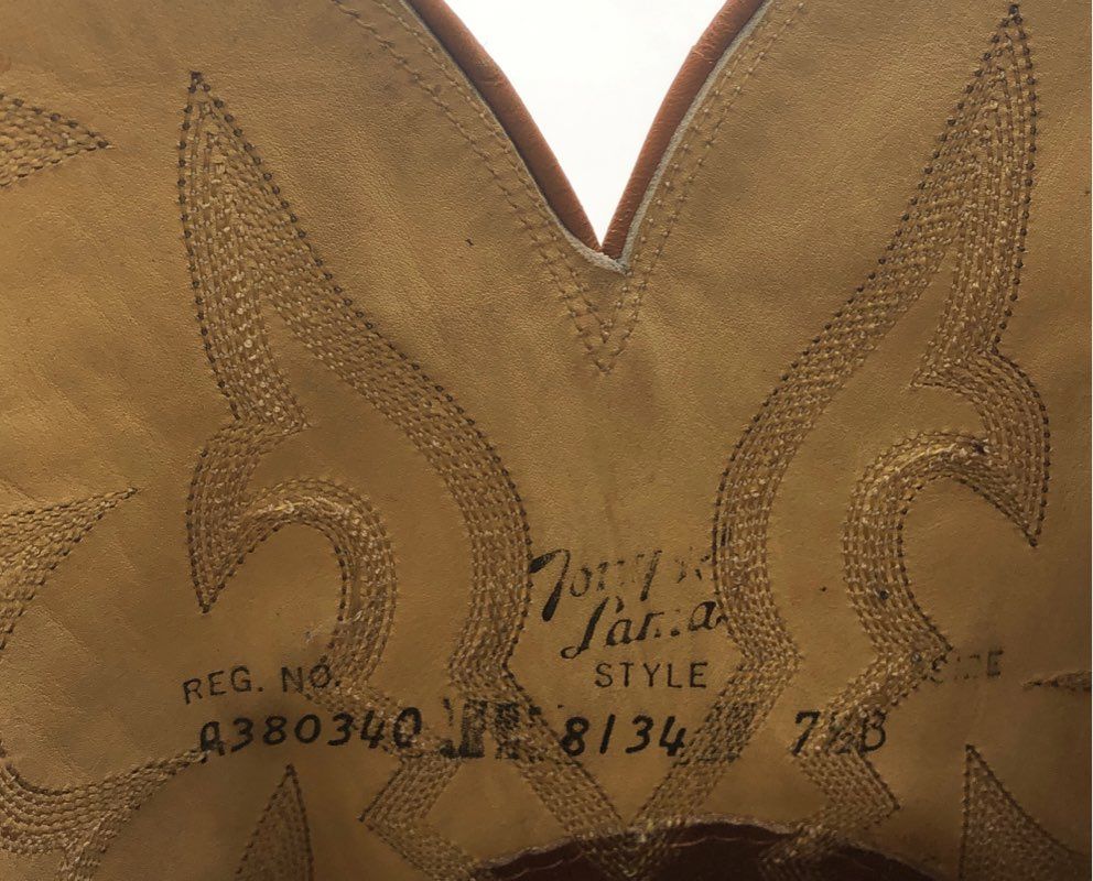 Tony Lama 8134 Brown Full Quill Ostrich Western Cowboy Boots Women's Size 7.5 B