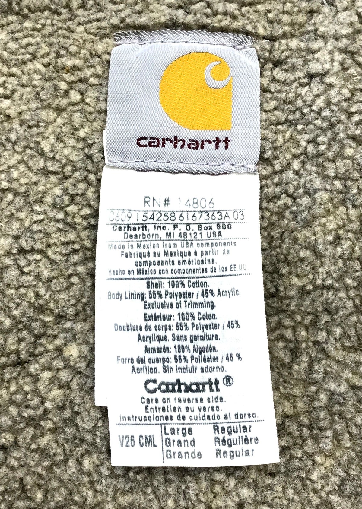 Carhartt Men&#39;s Tan V26 Vest - Size Large