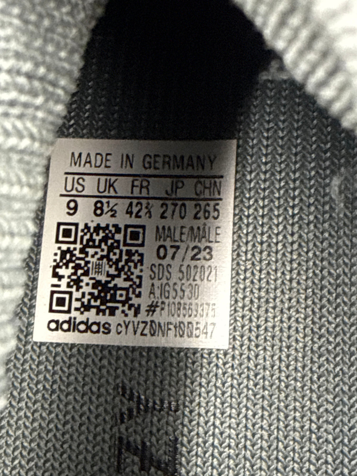 Adidas Yeezy 450 Stone Teal Sneakers Size 9 COA