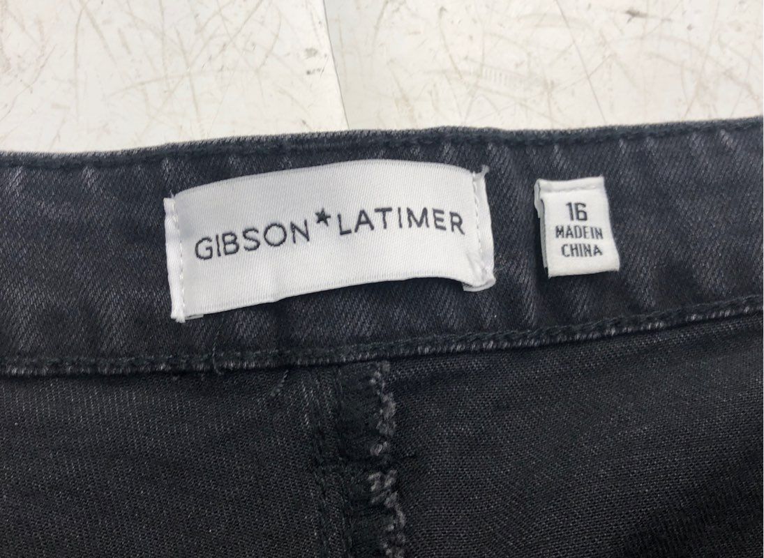 NWT Gibson Latimer Women's Black Denim Bootcut Jeans - Size 16
