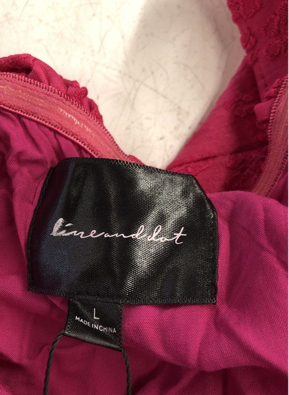 NWT Line And Dot Women's Pink Mini Dress - Size L