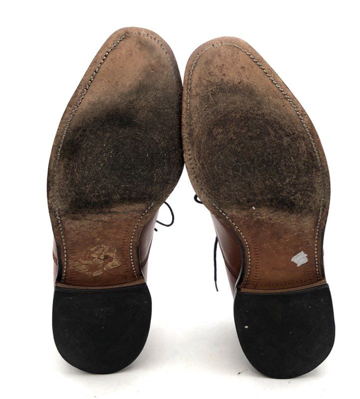 Allen Edmonds Byron Brown Leather Cap Toe Derby Dress Shoes Size 10 E