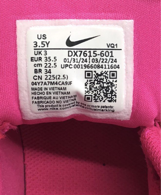 Nike Star Runner 4 Hyper Pink White GS Youth Running Shoes Size 3.5Y