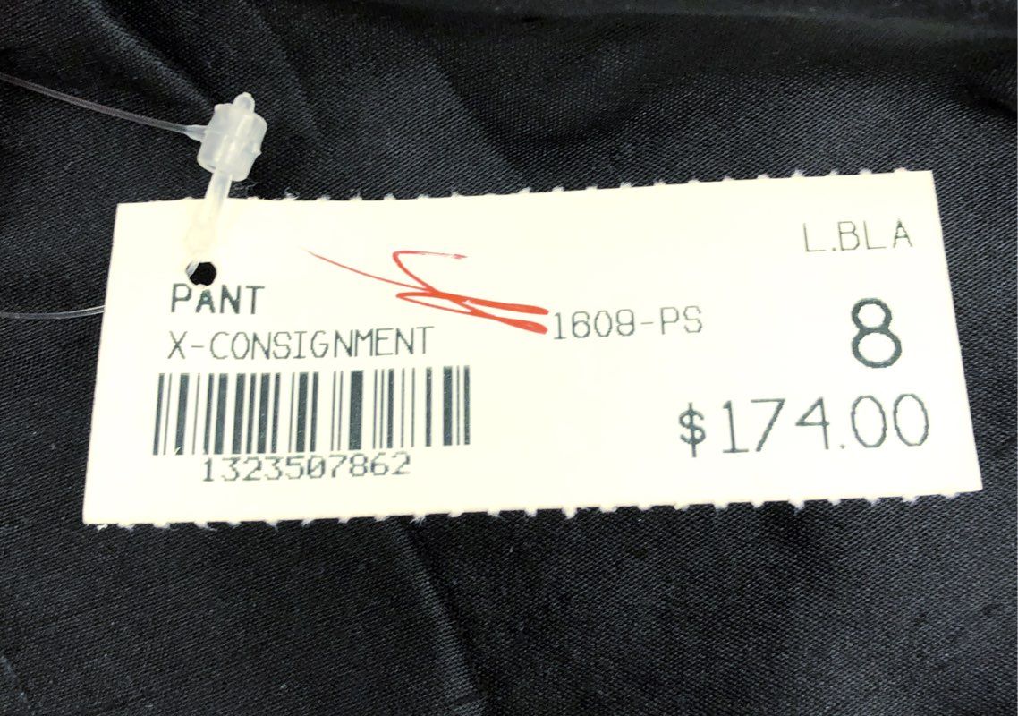 Renfrew Collection Women's Black Silk Tapered Leg Pants Made in USA NWT Sz 8