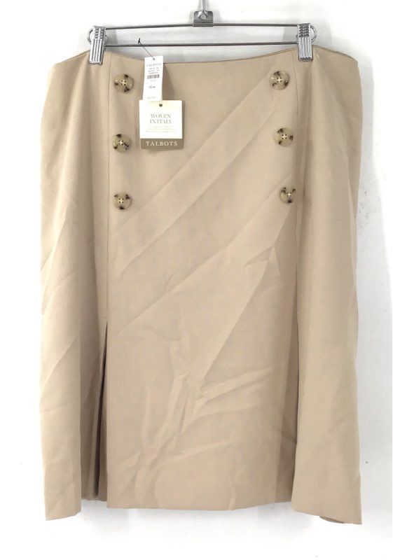 NWT Talbots Women's Beige Straight & Pencil Skirt - Size 16W