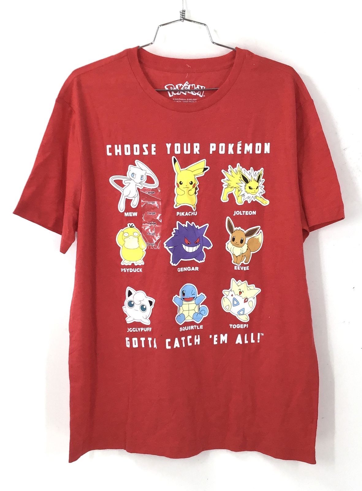 Hybrid Apparel Men's Red Pokemon T-Shirt - Size M Lot Of 2