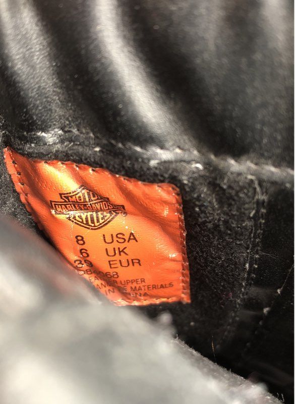 Harley-Davidson Women's Black Motorcycle Boots - Size 8