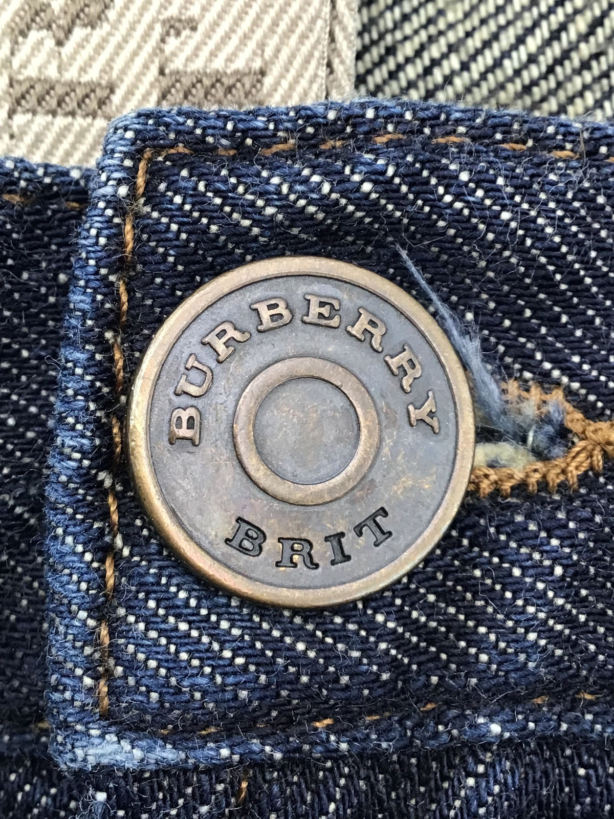 Burberry Brit Denim Straight Jeans - Size 40R W/ COA