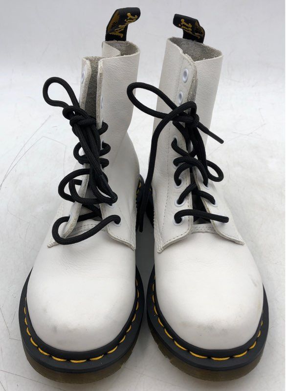 Dr. Martens Women&#39;s Pascal 1460 White Combat Boots - Size 6