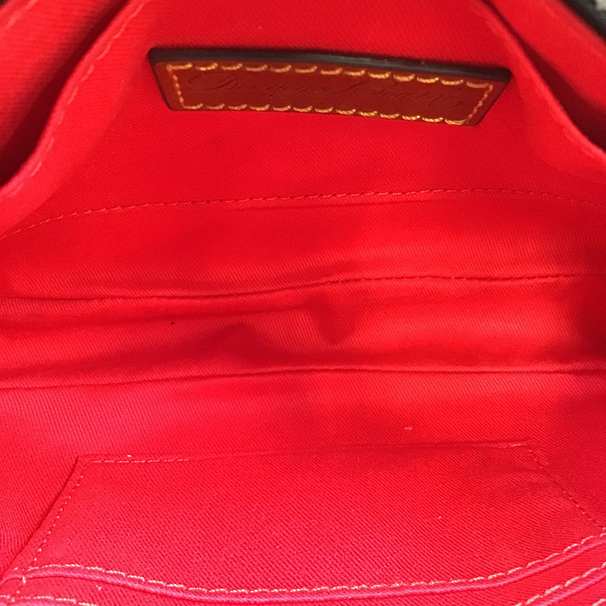 Dooney & Bourke Black\Brown Nylon 'Lexie' Crossbody Bag (+COA)