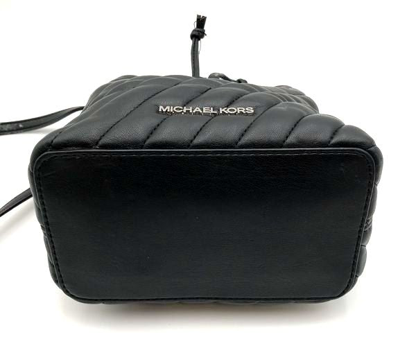 Michael Kors Black Quilted Leather 'Suri' Mini Bucket Bag (+COA)