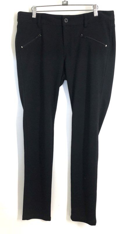 Buffalo David Bitton Women's Black Stretch Skinny Pants Zipper Pockets Sz 30