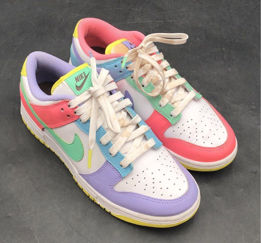 Nike Dunk Low Candy Multi-Color White Women's Sneakers DD1872-100 Size 8