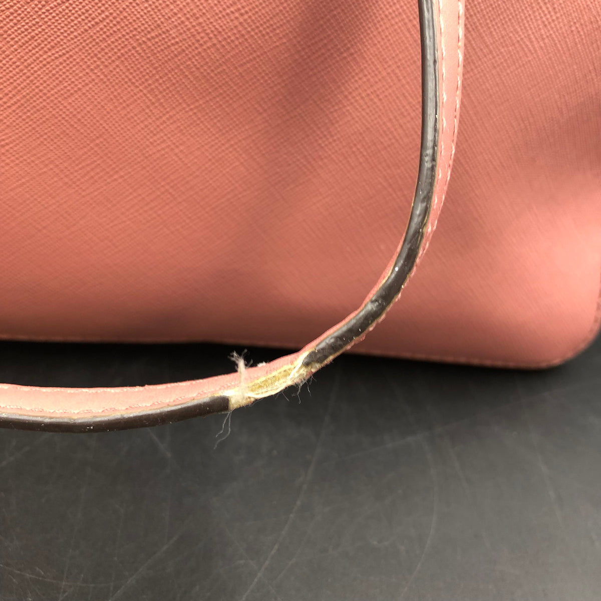 Michael Kors Rose Pink Jet Set Laila Satchel Bag Gold Hardware COA