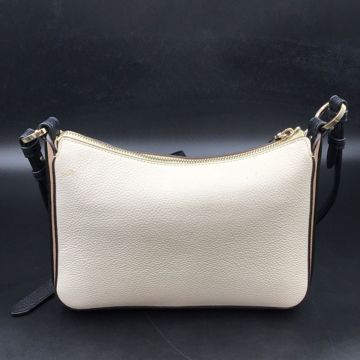 Kate Spade Cream\Black\Tan 'Hudson Color Block' Crossbody Bag (+COA)