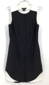 Armani Exchange Women's Black White Sleeveless Mini Dress - Size 6