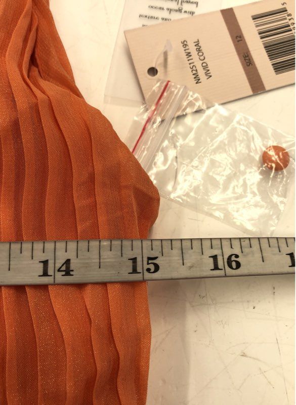 NWT Nanette Lepore Women's Vivid Coral Fit & Flare Dress - Size 12