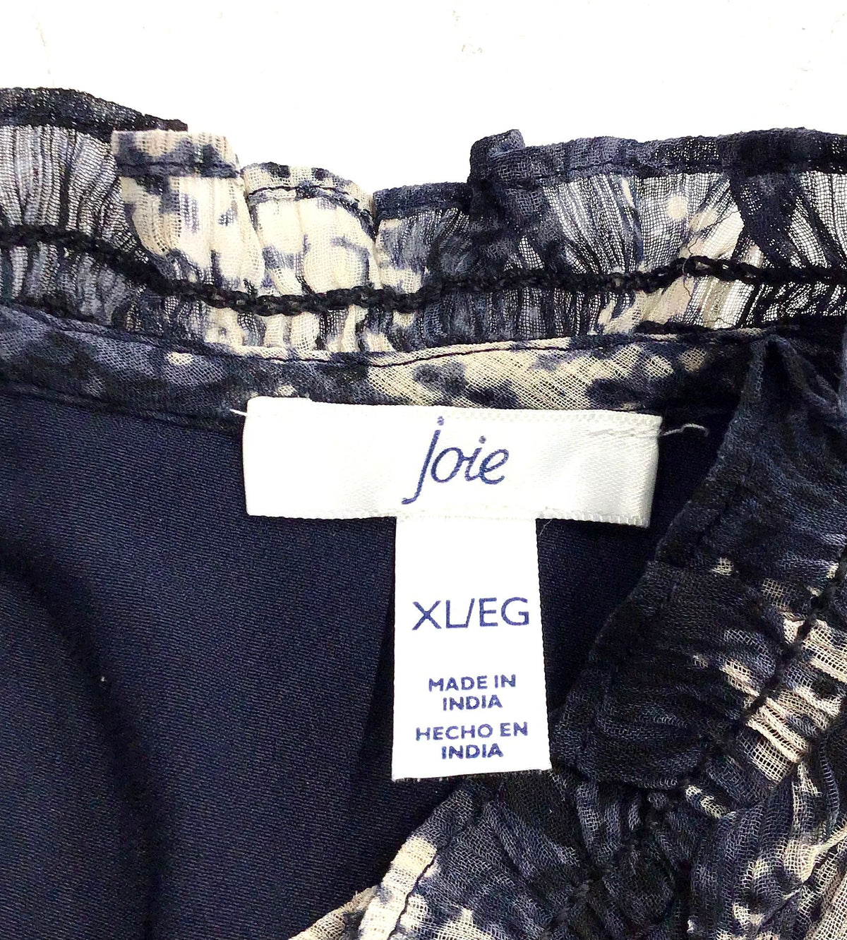 NWT Joie Women's Blue Baltic Print Mini Dress - Size XL