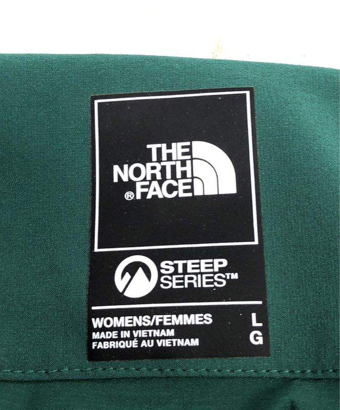 The North Face Women's Steep Series Green Hybrid Pullover Crewneck Jacket Sz L