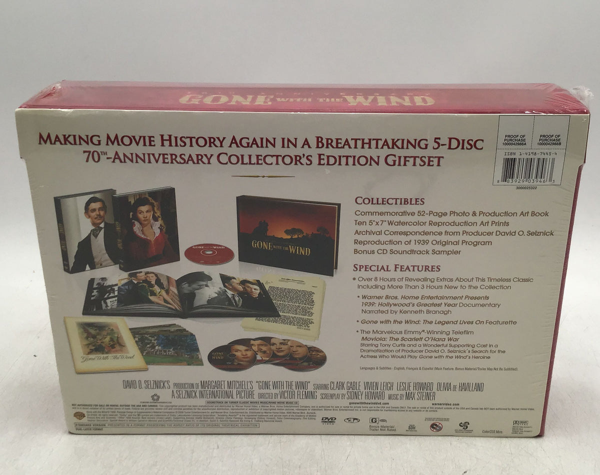 Gone With The Wind 70th Anniversary Collector&#39;s Edition 5-Disc Set