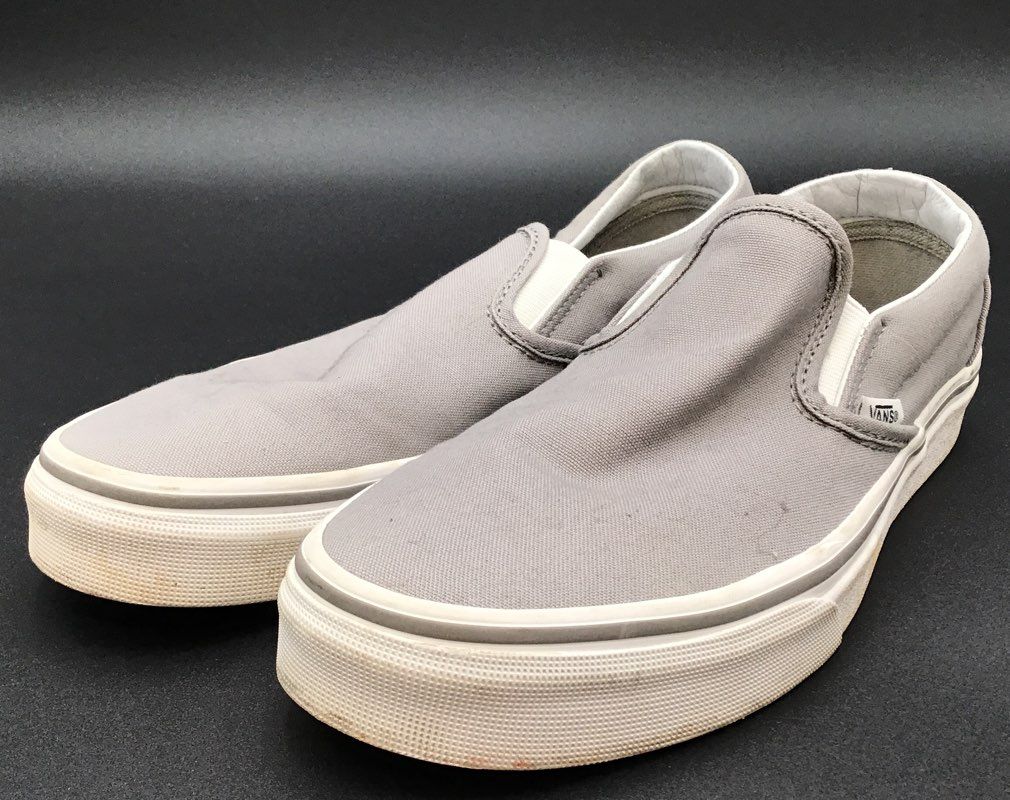 Vans Off The Wall Men&#39;s Beige Slip-On Casual Shoes - Size 6.5