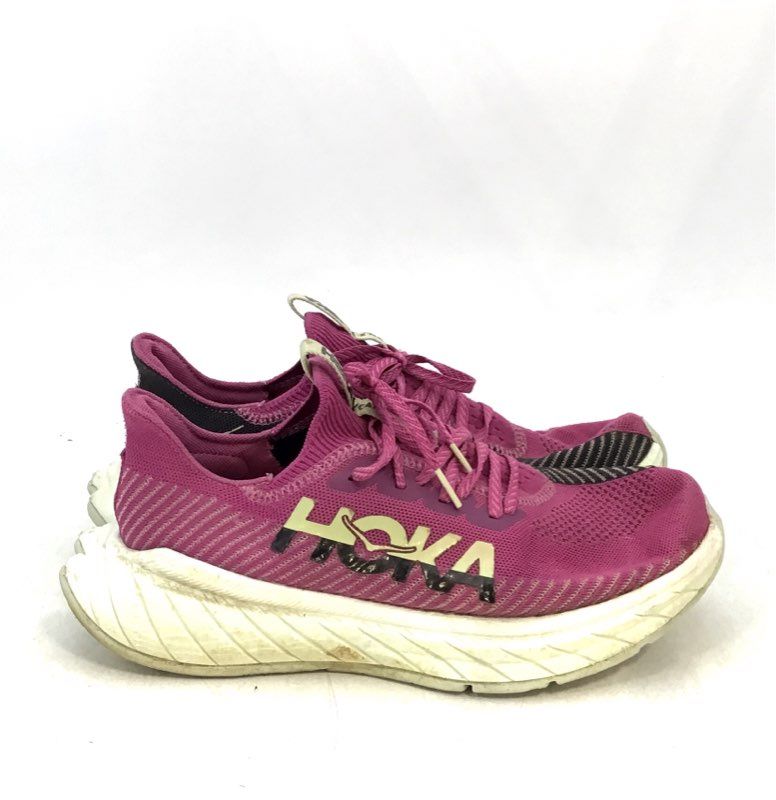 Hoka One One Women&#39;s Carbon X 3 Pink Running Athletic Shoes - Size 10B