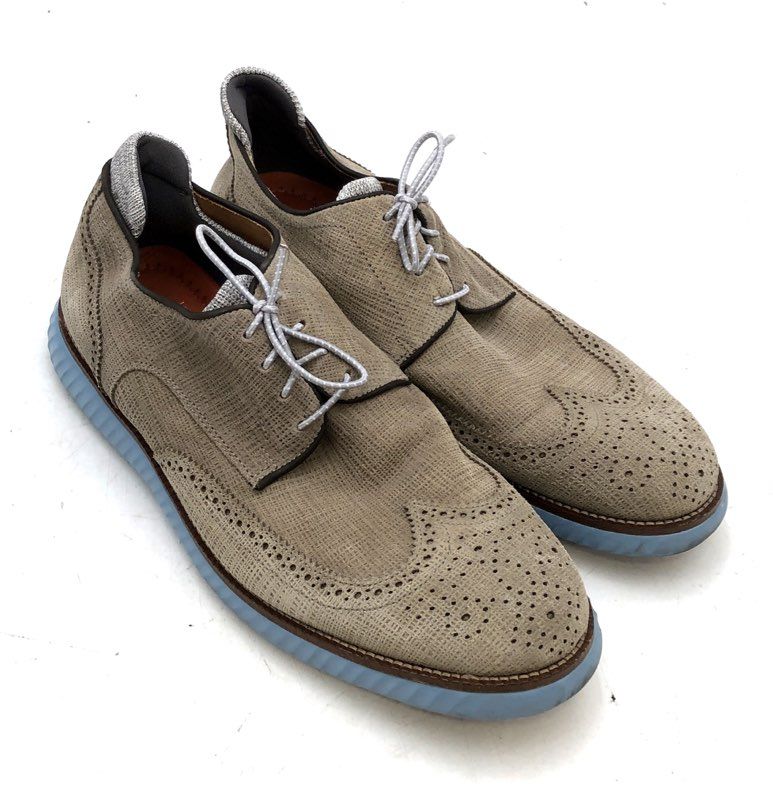 Martin Dingman Men's Textured Wingtip Brogue Hybrid Oxford Shoes Size 10M