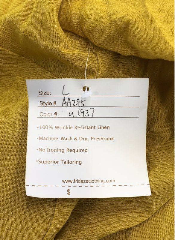 NWT Fridaze Women's Marigold Pleated Hem Blouse - Size L