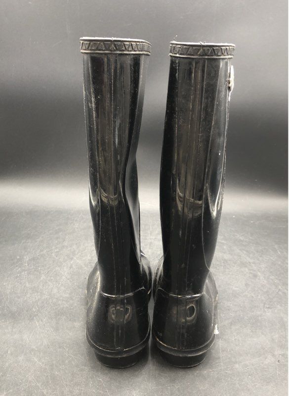 UGG Shaye Black Waterproof Rubber Knee High Rain Boots Women's Size 7