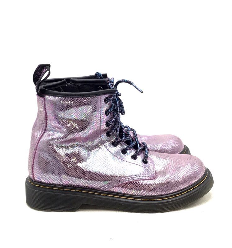 Dr. Martens Women&#39;s Pink Ankle Combat Boots - Size 5